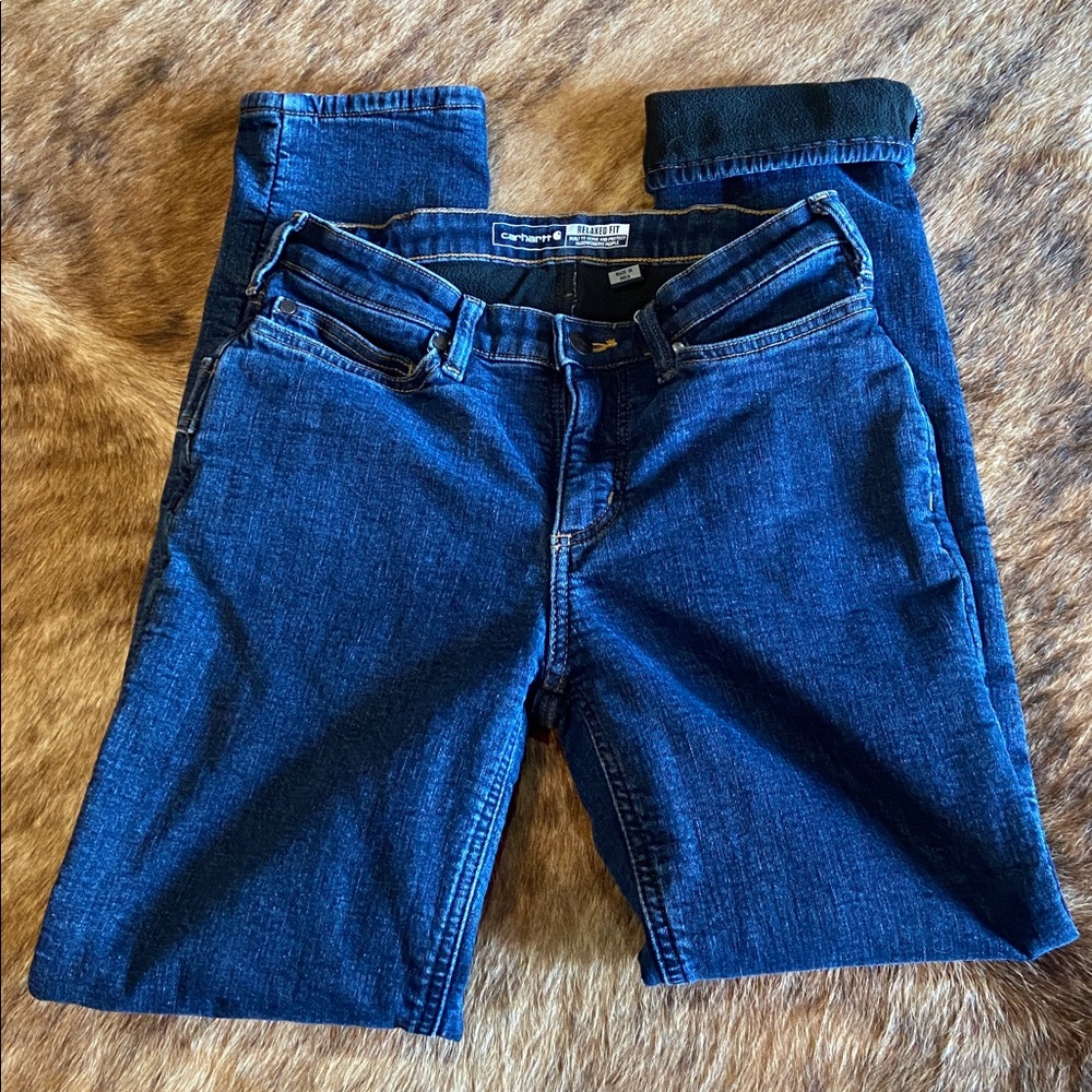 Carhartt Fleece Lined Jeans - Picture 3 of 4